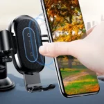 Baseus Support de téléphone - chargeur sans fil  - WXYL-A01 - pour voiture avec bras réglable - noir – Image 6