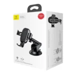 Baseus Support de téléphone - chargeur sans fil  - WXYL-A01 - pour voiture avec bras réglable - noir – Image 7