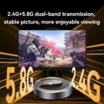 YESIDO – Adaptateur d'affichage sans fil - Wi-Fi 2.4G /5G pour Miracast -AirPlay-DLNA - TV15 – Image 3