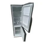 Réfrigérateur combiné double porte avec clé Nasco - 147Lt Net - 2 tiroirs avec option de déplacement + 1 casier au réfrigérateur - 2 casiers au congélateur - Économique - SNASD2-240