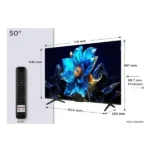 TV TCL 50" - Google TV connectée - Affichage D-LED - 4K UHD -  Slim-Unibody Aipq Processor -  Fonction Alexa - Assistance Google - 50P7K – Image 2