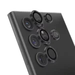 Protecteur d’appareil photo pour Samsung S24 Ultra en alliage d’aluminium – 3D – Green Lion – Noir - GNCLNSARS24UBK