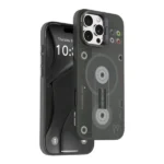 Coque MagSafe pour iPhone 16 Pro - Support de protection pour caméra - Bords surélevés -  Green Lion – GNTEMG16PBK-Noir