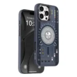 Coque MagSafe pour iPhone 16 Pro - Support de protection pour caméra - Bords surélevés -  Green Lion – GNTEMG16PBL-Bleu