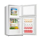 Refrigérateur deux portes avec clé Nasco - 105L - Économique - 3 tiroirs au réfrigérateur - R600A - KNASF2-115