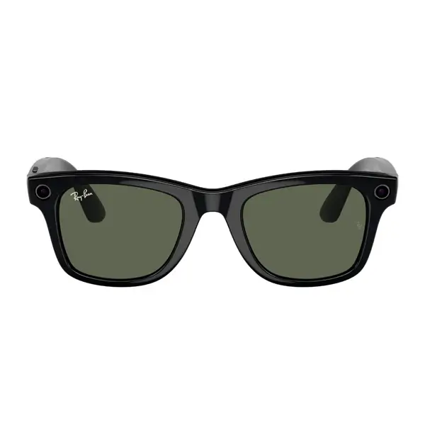 Ray-Ban - Lunette de soleil connectée avec caméra intégrée – Meta – Wayfarer – Vert-gris