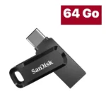 Clé USB SanDisk - Double connectique USB Type-C - 64Go - Ultra Dual Drive Go - SDDDC3-064G-G46 - Noir