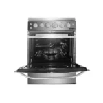 Gazinière 4 feux Smart Technology – Allumage automatique – Broche pour rôtir - Gaz au four - 19W - 220V - 50Hz - Acier Inoxydable - STC-6060C – Image 2