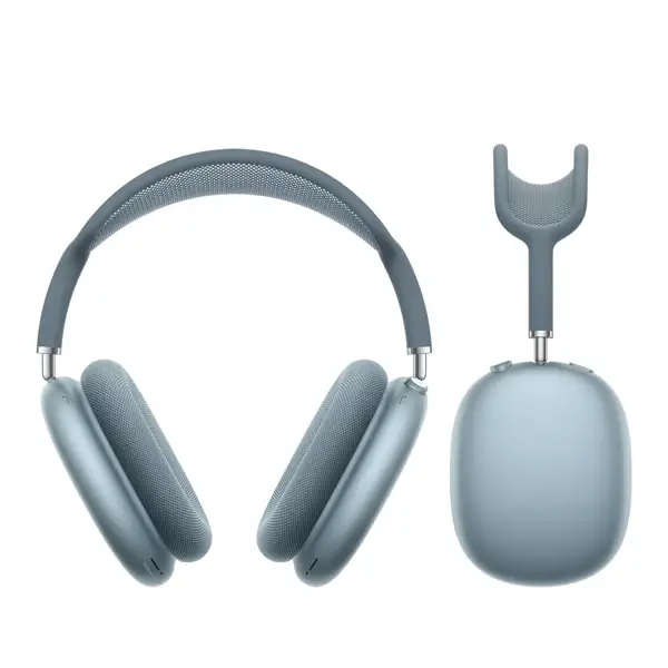 Casque Apple AirPods Max Sans fil - Câble de charge Type-C - Réduction active du bruit de niveau pro - 20H d'autonomie - Audio spatial personnalisé - A3184 - Bleu