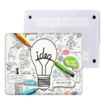 Coque de protection d'ordinateur MacBook Air 13 2020/2022 - Compatibilité A1932 - A2179 - A2337 - Design ampoule créative - RS-20
