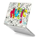 Coque de protection d'ordinateur MacBook Air 13 2020/2022 - Compatibilité A1932 - A2179 - A2337 - Design music - RS-141