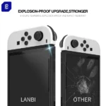Antichoc pour NINTENDO OLED - 2.5D - Transparent - Très Résistant aux rayures