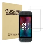Protection d'écran verre trempé pour NINTENDO SWITCH 2 - 2.5D - Transparent - Très Résistant aux rayures.