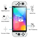 Protection d'écran verre trempé pour NINTENDO OLED - 2.5D - Transparent - Très Résistant aux rayures. – Image 2