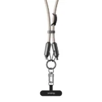Câble de charge rapide en bandoulière 2en1 Mcdodo - 36W - 1.2m - Câble type-C vers Lightning pour iPhone - CA-682 - Kaki