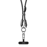 Câble de charge rapide en bandoulière 2en1 Mcdodo - 36W - 1.2m - Câble type-C vers Lightning pour iPhone - CA-682 - Noir