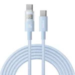 Câble de charge rapide et de transfert de données Baseus Display II - 100W - 2m - Type-C vers Type-C - Nébuleux violet - P10382702511-01