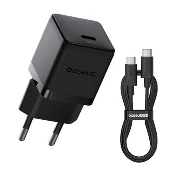 Chargeur de téléphone rapide compact et mini Baseus Palm - Type-C - 30W - Noir - P10111605113-01