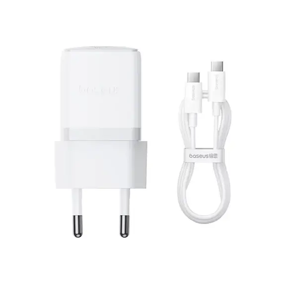 Chargeur de téléphone rapide compact et mini Baseus Palm - Type-C - 30W - Blanc - P10111605213-01