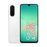 Samsung Galaxy A26 - 8Go de Ram - 256Go - Ecran 6.7" - 5G - 50MP - Empreinte digitale - Facial - Code à chiffres - Batterie 5000 mAh - Blanc