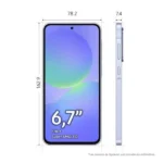 Samsung Galaxy A36 - 8Go de Ram - 256Go - Ecran 6.7" - 5G - 50MP - Empreinte digitale - Facial - Code à chiffres - Batterie 5000 mAh - Lavande – Image 2