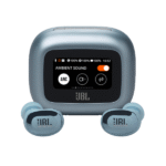 Ecouteur sans fil JBL Live Beam 3 -  Audio spatial - IP55 - Réduction de bruit adaptative avec commandes personnalisées - 48h d'autonomie -Bleu