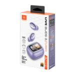 Ecouteur sans fil JBL Live Buds 3 - Audio spatial - 40h d'autonomie - Réduction de bruit adaptative avec commandes personnalisées - Violet – Image 6
