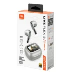 Ecouteur sans fil JBL Live Flex 3 - Audio spatial - 50h d'autonomie - IP54 - BT 5.3 - Réduction de bruit adaptive - Commande tactile personnalisé - Gris – Image 6