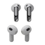 Ecouteur sans fil JBL Live Flex 3 - Audio spatial - 50h d'autonomie - IP54 - BT 5.3 - Réduction de bruit adaptive - Commande tactile personnalisé - Gris – Image 5