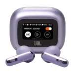 Ecouteur sans fil JBL Live Flex 3 - Audio spatial - 50h d'autonomie - IP54 - BT 5.3 - Réduction de bruit adaptive - Commande tactile personnalisé - Violet