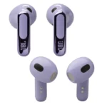 Ecouteur sans fil JBL Live Flex 3 - Audio spatial - 50h d'autonomie - IP54 - BT 5.3 - Réduction de bruit adaptive - Commande tactile personnalisé - Violet – Image 2