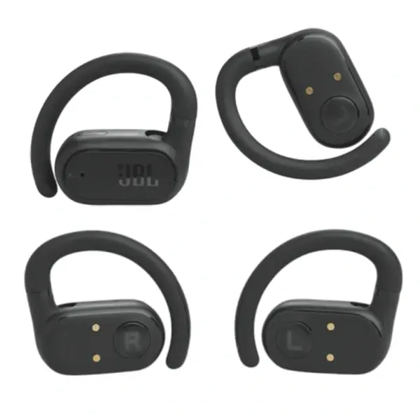 Écouteurs JBL Soundgear sense ouverts à conduction aérienne True Wireless - IP54 - Commande tactile - Bluetooth 5.4 - 24h d'autonomie - Noir