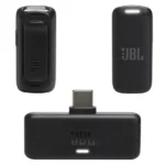 Micro cravate JBL Quantum Stream sans fil - Type-C - 24h d'autonomie - Réduction de bruit contre le vent - Noir – Image 2