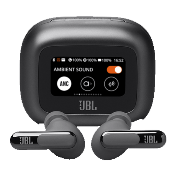 Ecouteur sans fil JBL Live Beam 3 - Audio spatial - IP55 - Réduction de bruit adaptative avec commandes personnalisées - 48h d'autonomie - Noir