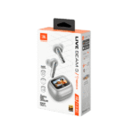 Ecouteur sans fil JBL Live Beam 3 -  Audio spatial - IP55 - Réduction de bruit adaptative avec commandes personnalisées - 48h d'autonomie - Gris – Image 5