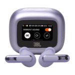 Ecouteur sans fil JBL Live Beam 3 -  Audio spatial - IP55 - Réduction de bruit adaptative avec commandes personnalisées - 48h d'autonomie - Violet