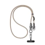 Câble de charge rapide bandoulière Mcdodo 60W 2en1 - Type-C vers type-C - Lanière - 1.2m - Mcdodo CA-683 - Kaki