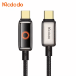 Câble de charge rapide tressé avec lumière LED Mcdodo 100W - Type-C vers type-C - 1.2m - Arrêt automatique de charge - Mcdodo CA-668