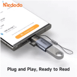 Adaptateur USB 3.0 2en1 - USB vers type-c - Lecteur de carte mémoire - Transfert de données OTG - Mcdodo OT-760 - Noir – Image 2