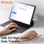 Adaptateur USB 3.0 2en1 - USB vers type-c - Lecteur de carte mémoire - Transfert de données OTG - Mcdodo OT-760 - Noir – Image 3