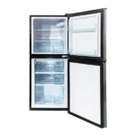Nasco Réfrigérateur Combiné - 116L Net - 3Tiroirs - Dark Silver - Economie D'Energie - NASD2-183FL-DS