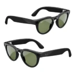 Ray-Ban Meta Headliner - Lunette de soleil connectée  avec caméra intégrée – Polarisé - 32Go - 12MP - BT 5.2 - 36h d'autonomie – Noir transparent brillant – Image 2