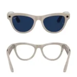 Ray-Ban Meta Skyler - Lunette de soleil connectée avec caméra intégrée – Photogray - BT 5.2 - Photogray - 32Go - 12MP - 4h d'autonomie – Gris crayeux brillant – Image 2