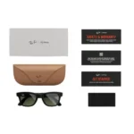 Ray-Ban Meta Wayfarer - Lunette de soleil connectée  avec caméra intégrée – Polarisé - BT 5.2 - 32Go - 12MP - 36h d'autonomie – Noir brillant – Image 4