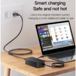 Chargeur d'ordinateur portable multifonction 15 en 1 – 65W – 15 embouts interchangeables - Longueur 1,5 m – charge intelligente - CG11E - Noir – Image 2