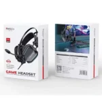 Casque filaire de jeu pour PC - 2.2m - Compatible avec ordinateur - Téléphone, console - Eclairage multicolore - EK03 – Image 3