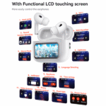Écouteurs bluetooth 5.3 sans fil TWS YESIDO – Ecran LED - Réduction de bruit active - Réduction de bruit ambiante - Commandes tactiles intelligentes - TWS29 – Image 3