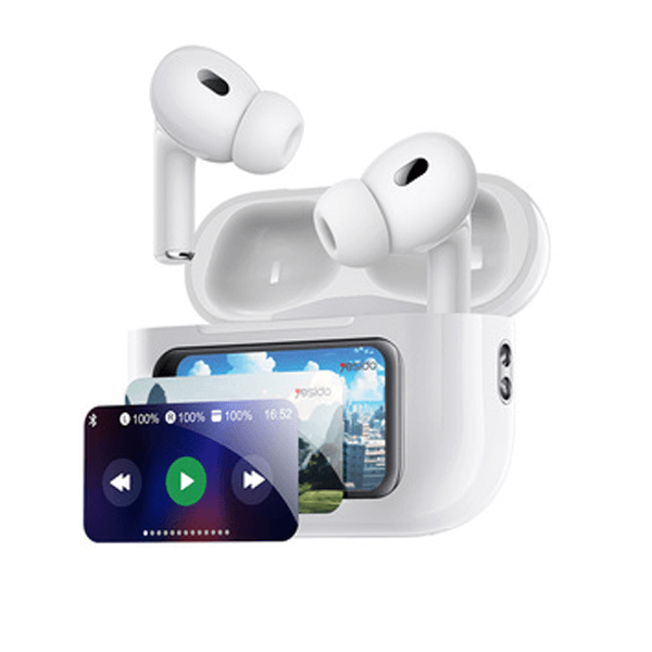 Écouteurs bluetooth 5.3 sans fil TWS YESIDO – Ecran LED - Réduction de bruit active - Réduction de bruit ambiante - Commandes tactiles intelligentes - TWS29