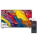 TV LG 75" - Smart Qned avec télécommande IA magique - Année 2025 - 4K QNED - UHD - AI Sound Pro - Wifi - BT - Assistant Google - WebOS25 - Reconnaissance vocale - Processeur α7 Gen8 AI - 75QNED82A6A
