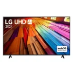 TV Smart UHD avec télécommande magique LG - 75" - Année 2024 - DLED - 4K ULTRA HD - WebOS24 - Quad Core Processor - BT - Wifi - HDR10 Pro - Processeur α5 AI Gen7 4K - Amazon Alexa - 75UT80006LA